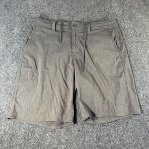 Patagonia Mens Grey Heathered Hybrid Board Shorts Size 34 Quick Dry Activewear